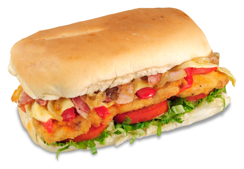 Sandwich de milanesa pollo con Papas fritas